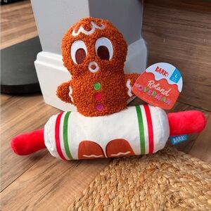 BARK Roland Overman Gingerbread Dog Toy